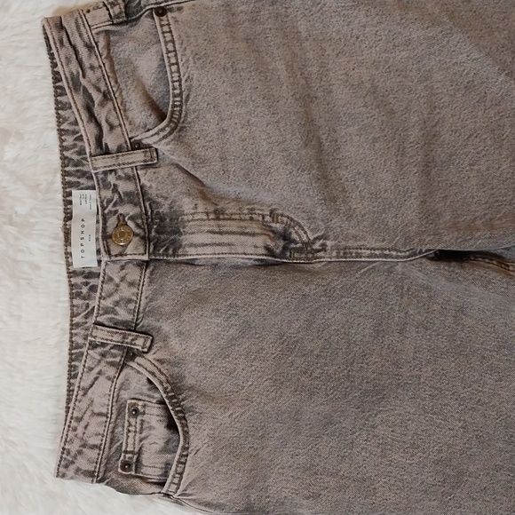 💥 Closet Closing Sale 💥 Topshop Mom Jeans Pink Acid Wash High Rise - Picture 5 of 6